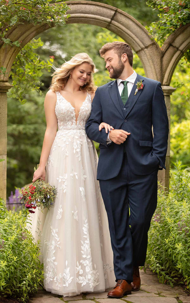 ivory and moscato wedding dress Stella York 6814