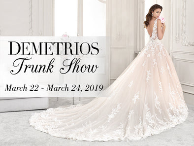 NEW Set of Demetrios Wedding Dresses Coming to Lotus Bridal Long Island from March 22nd to 24th