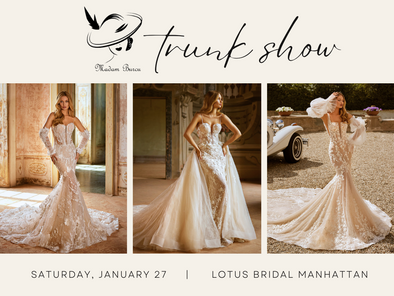 Madam Burcu Trunk Show at Lotus Bridal Manhattan for 1 DAY ONLY - Jan 26th