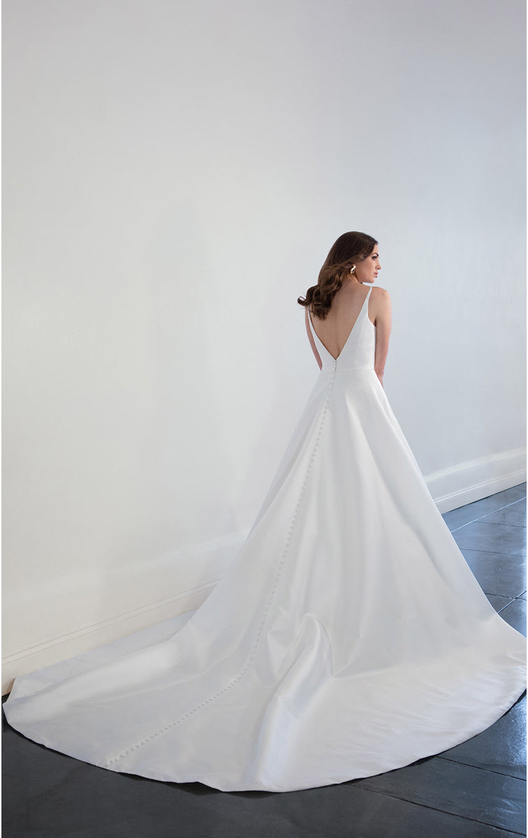 lotus silk wedding dress Lotus Lace and Silk Wedding Dress